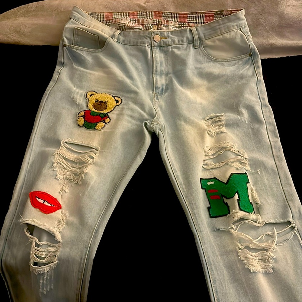 Denim Distressed Jeans